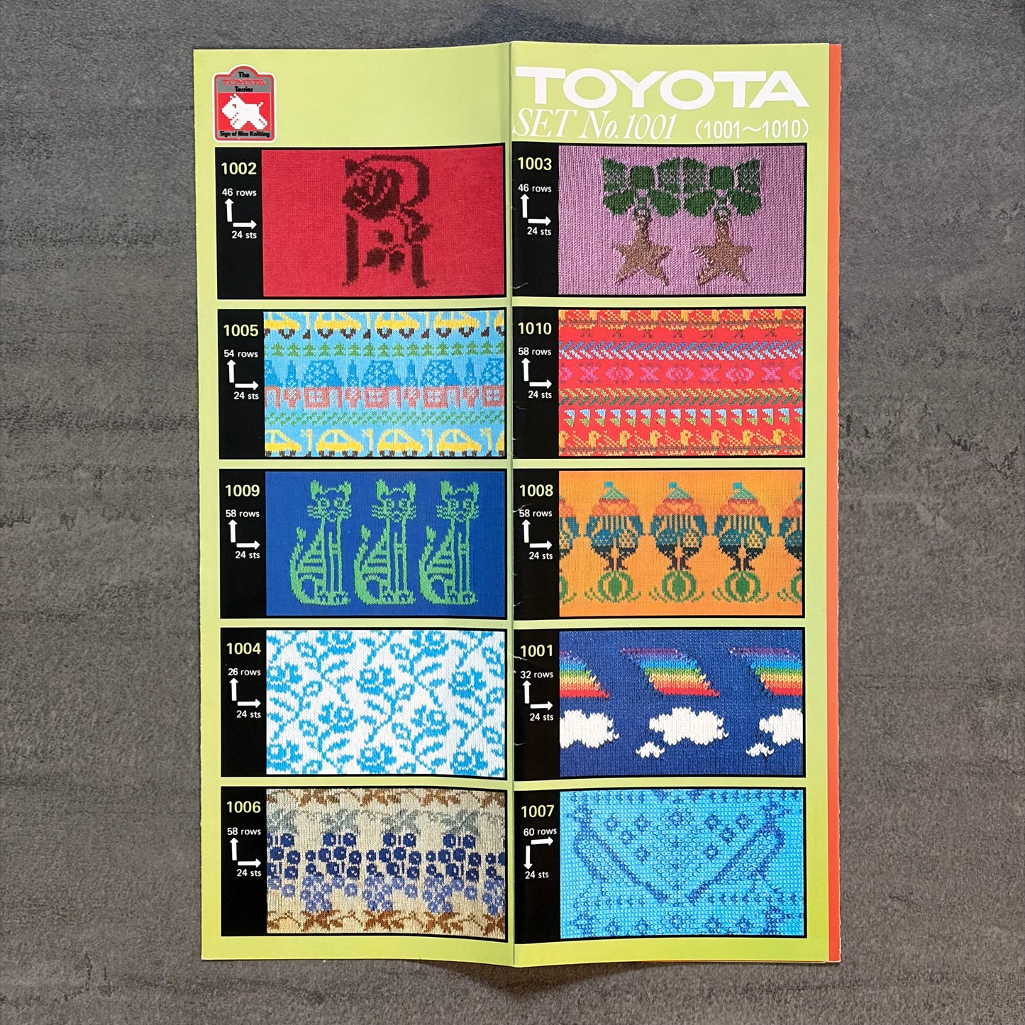 Schede Toyota set n.1001