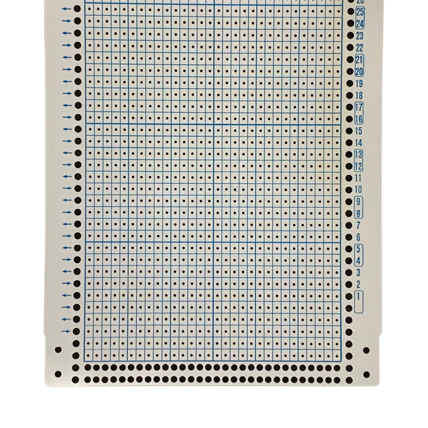 Schede neutre 30 aghi x 60 righe fin.7 Silver Reed