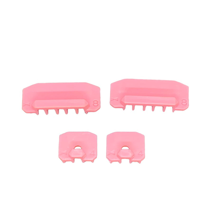 Set camme per traforato 4 - 8 aghi rosa nuovo