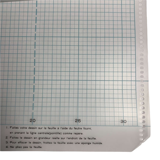 Foglio Mylar Brother per calcolataglie integrato